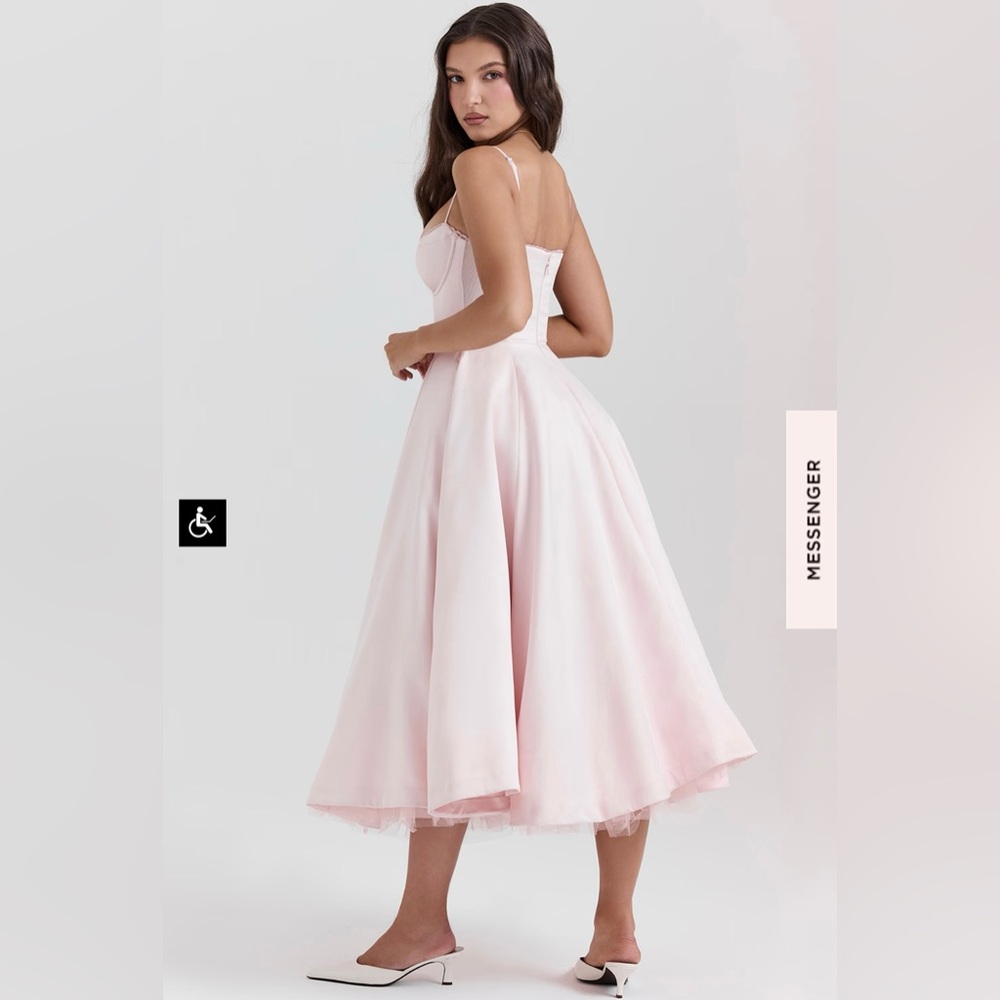 House of CB MADEMOISELLE BALLERINA PINK MIDI DRESS - Picture 5 of 9